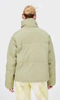 کاپشن پافر زنانه سبز استرادیواریوس