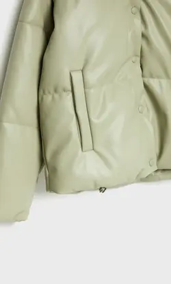 کاپشن پافر زنانه سبز استرادیواریوس