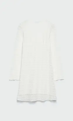 پیراهن کوتاه زنانه سفید تیره استرادیواریوس