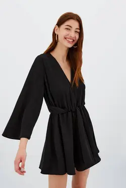 پیراهن کوتاه زنانه مشکی استرادیواریوس