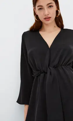 پیراهن کوتاه زنانه مشکی استرادیواریوس