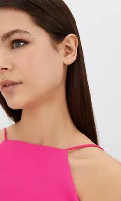 پیراهن کوتاه زنانه صورتی استرادیواریوس
