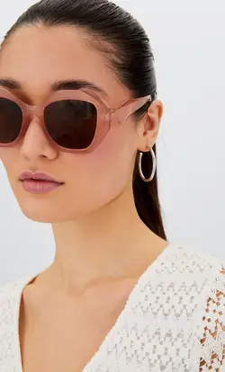 عینک آفتابی زنانه صورتی استرادیواریوس