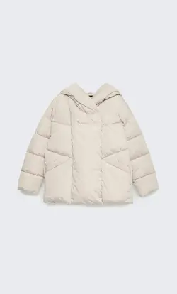 کاپشن پافر زنانه وانیلی استرادیواریوس