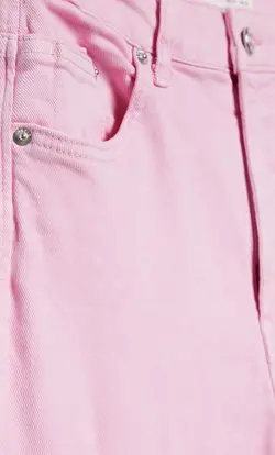 شلوار جین مام استایل زنانه صورتی استرادیواریوس