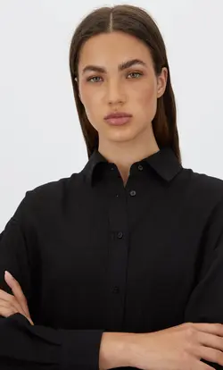 شومیز زنانه مشکی استرادیواریوس