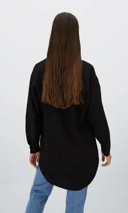 شومیز زنانه مشکی استرادیواریوس