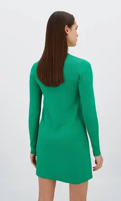 پیراهن بافت زنانه سبز استرادیواریوس