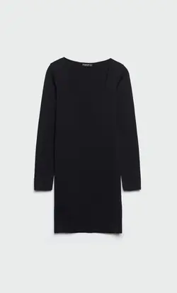 پیراهن بافت زنانه مشکی استرادیواریوس