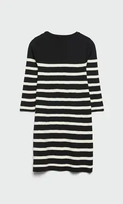 پیراهن بافت زنانه مشکی استرادیواریوس