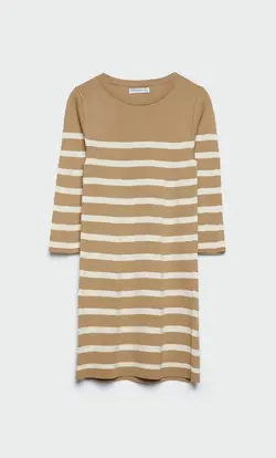 پیراهن بافت زنانه بژ استرادیواریوس