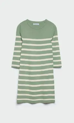 پیراهن بافت زنانه سبز استرادیواریوس