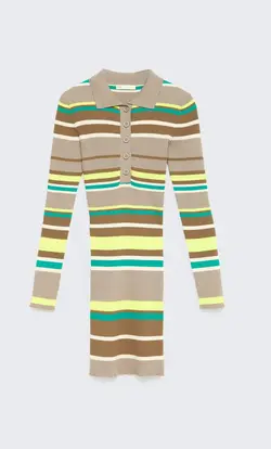 پیراهن بافت زنانه بژ استرادیواریوس