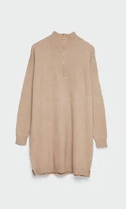 پیراهن بافت زنانه بژ استرادیواریوس