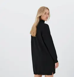 پیراهن بافت زنانه مشکی استرادیواریوس