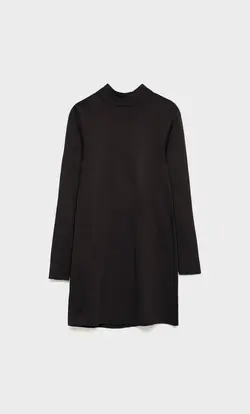 پیراهن بافت زنانه مشکی استرادیواریوس