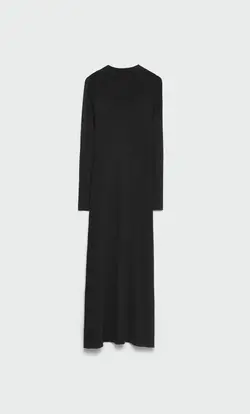 پیراهن بافت زنانه مشکی استرادیواریوس