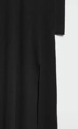 پیراهن بافت زنانه مشکی استرادیواریوس