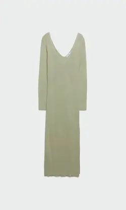 پیراهن بافت زنانه سبز استرادیواریوس