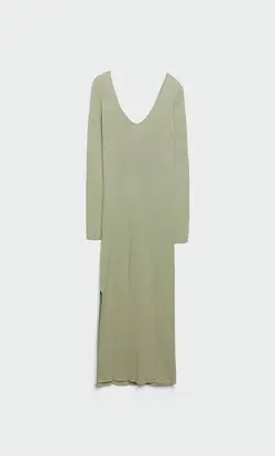 پیراهن بافت زنانه سبز استرادیواریوس