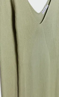 پیراهن بافت زنانه سبز استرادیواریوس