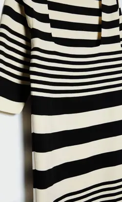 پیراهن بافت زنانه مشکی استرادیواریوس