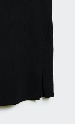 پیراهن بافت زنانه مشکی استرادیواریوس