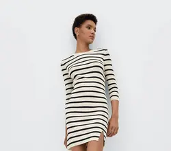 پیراهن بافت زنانه وانیلی استرادیواریوس