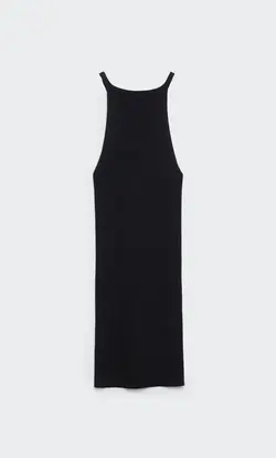 پیراهن بافت زنانه مشکی استرادیواریوس