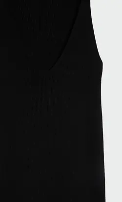 پیراهن بافت زنانه مشکی استرادیواریوس