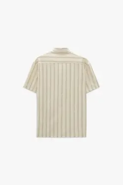 پیراهن آستین کوتاه مردانه بژ زارا