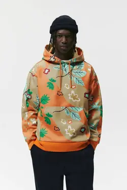 سویشرت|هودی مردانه نارنجی زارا