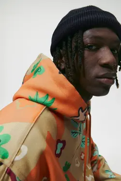 سویشرت|هودی مردانه نارنجی زارا