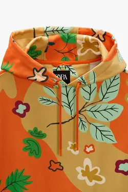 سویشرت|هودی مردانه نارنجی زارا