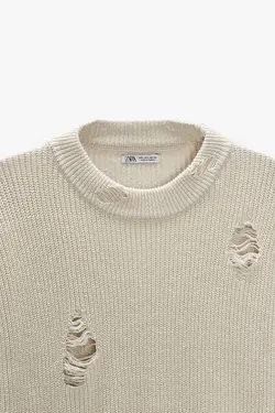 پلیور مردانه بژ زارا