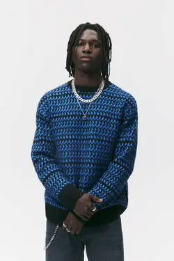 پلیور مردانه آبی زارا