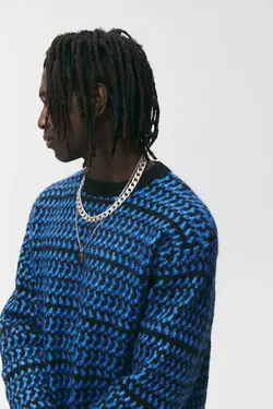 پلیور مردانه آبی زارا