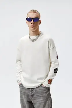 پلیور مردانه سفید زارا