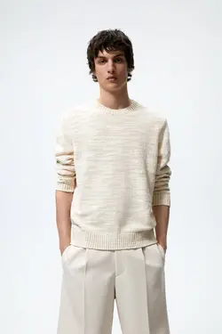 پلیور مردانه طبیعی زارا