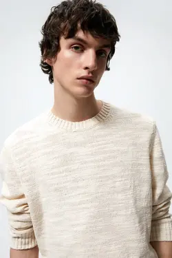 پلیور مردانه طبیعی زارا