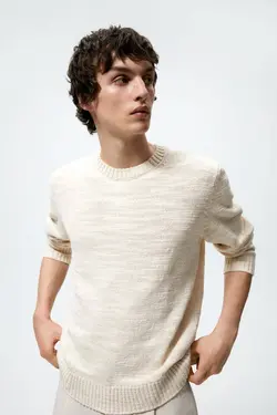 پلیور مردانه طبیعی زارا