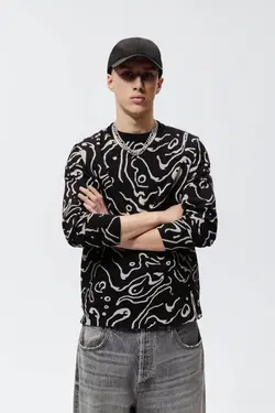 پلیور مردانه مشکی زارا