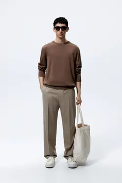 پلیور مردانه بژ زارا