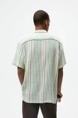 پیراهن آستین کوتاه مردانه سبز زارا