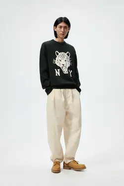 پلیور مردانه سبز زارا