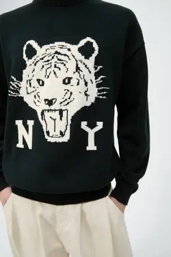 پلیور مردانه سبز زارا