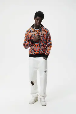 پلیور مردانه نارنجی زارا