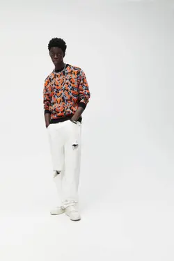 پلیور مردانه نارنجی زارا