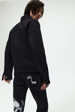 شلوار جین ریلکس فیت مردانه مشکی زارا