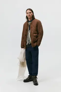 شلوار کتان مردانه سرمه ای زارا